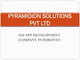 iPhone APP DEVELOPMENT COMPANY IN TORONTO