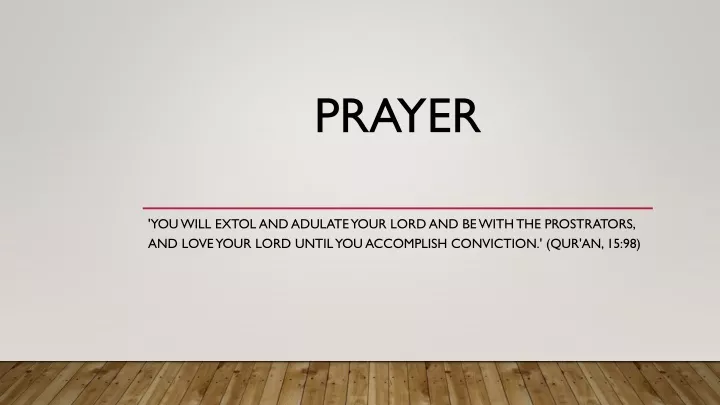 prayer