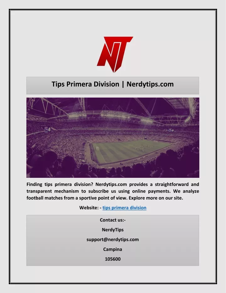 tips primera division nerdytips com