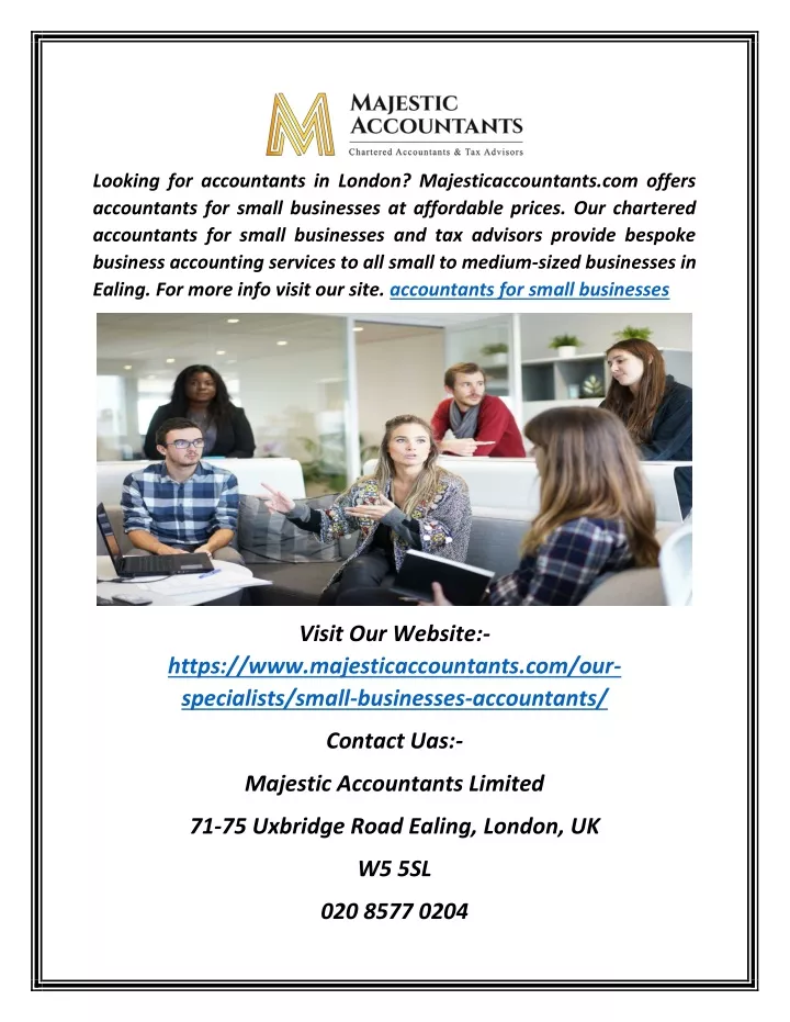 looking for accountants in london