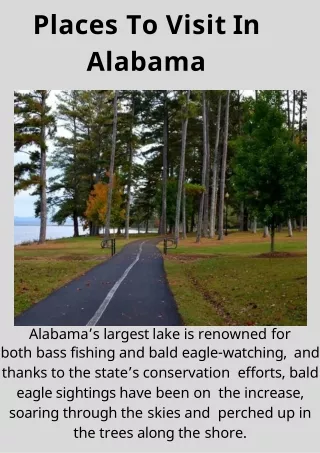 Highly Recommended Fun & Interesting Places To Visit In  Alabama