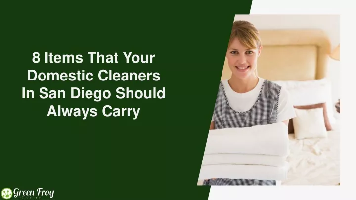 8 items that your domestic cleaners in san diego