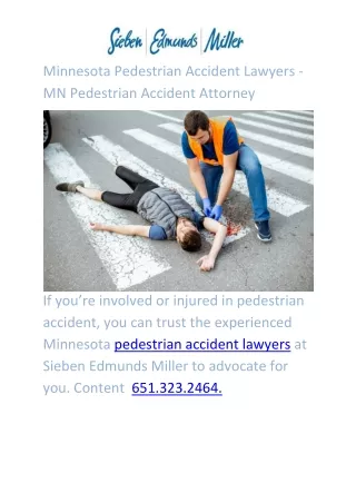 Minnesota Pedestrian Accident Lawyers  MN Pedestrian Accident Attorney