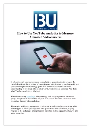 How to Use YouTube Analytics to Measure Animated Video Success