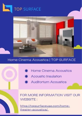 Home Cinema Acoustics | TOP SURFACE