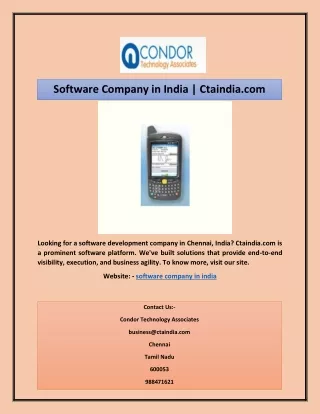 Software Company in India | Ctaindia.com
