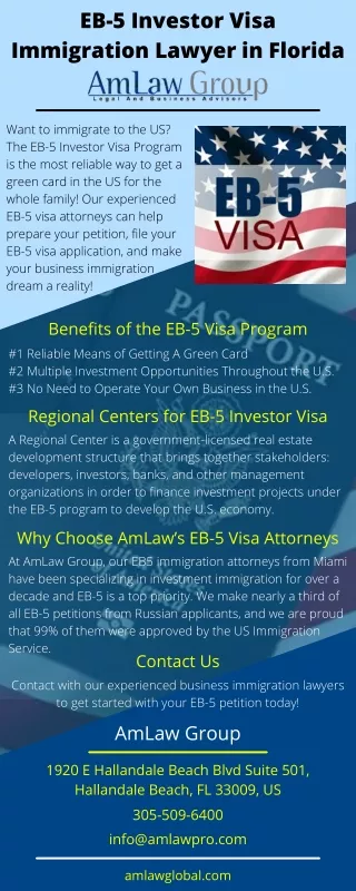 EB-5 Investor Visa Immigration Lawyer in Florida