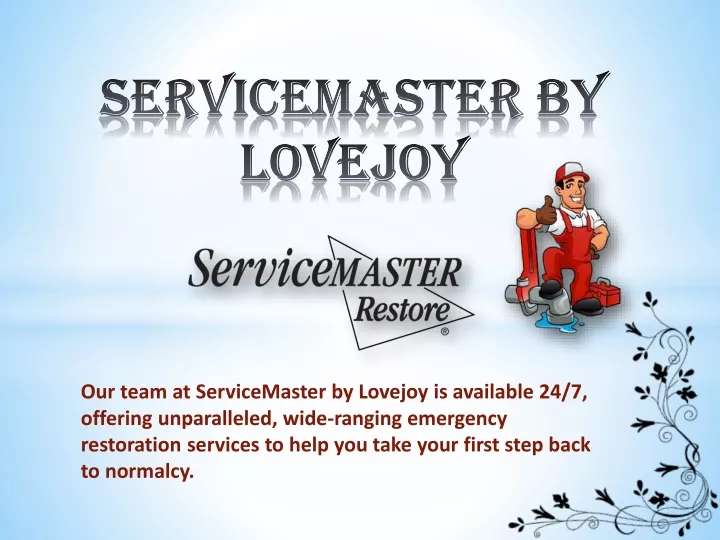 servicemaster by lovejoy