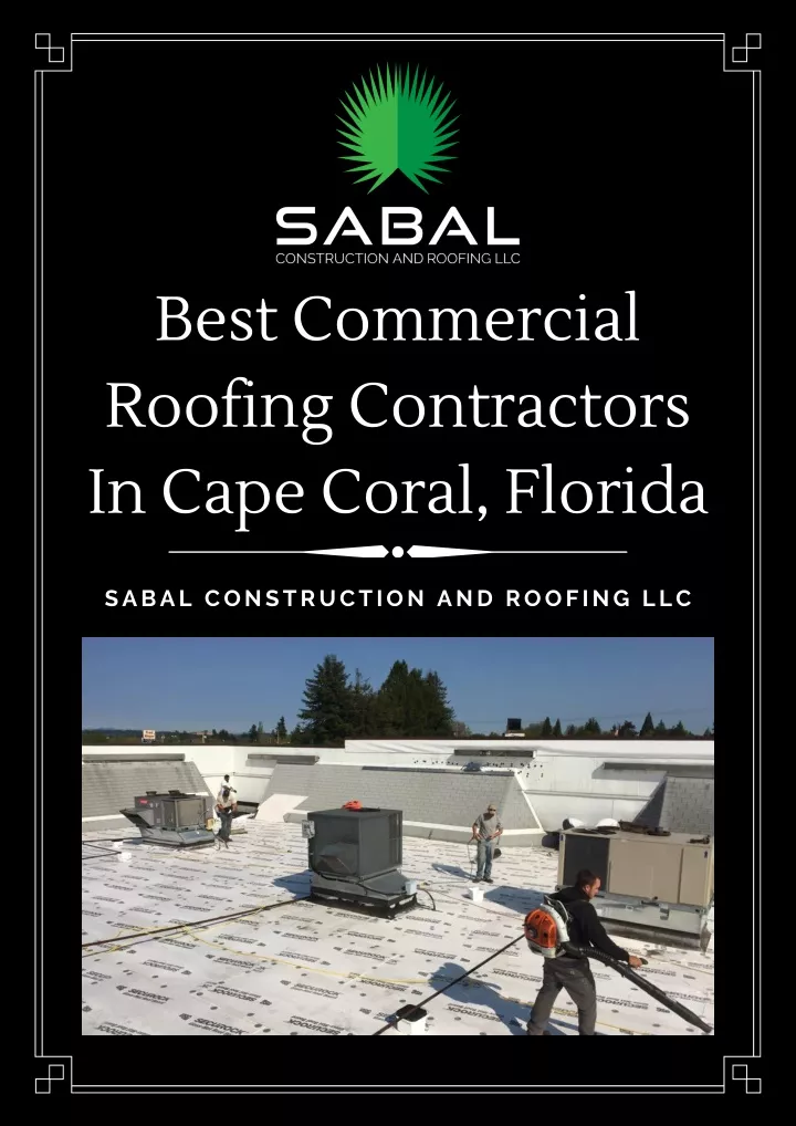 best commercial roofing contractors in cape coral