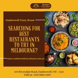 Searching for Best Restaurants to Try in Melbourne?