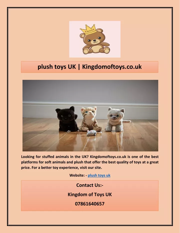 plush toys uk kingdomoftoys co uk