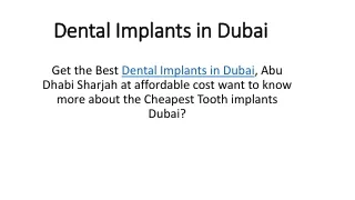 dental implants in dubai