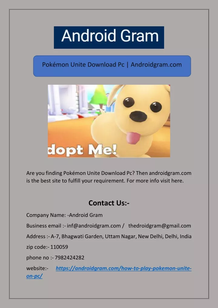 pok mon unite download pc androidgram com