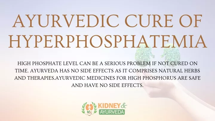 ayurvedic cure of hyperphosphatemia
