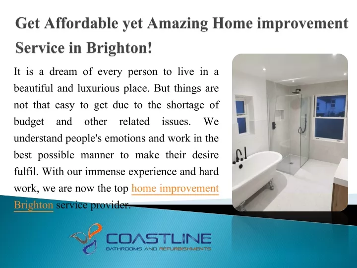 get affordable yet amazing home improvement service in brighton