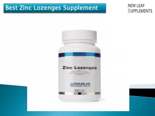 Best Zinc Lozenges Supplement