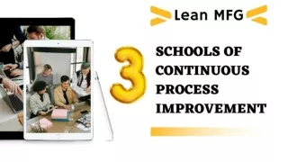 Now Learn Continuous Process Improvement tools At Lean MFG In Utah