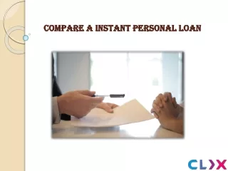 compare a instant personal loan