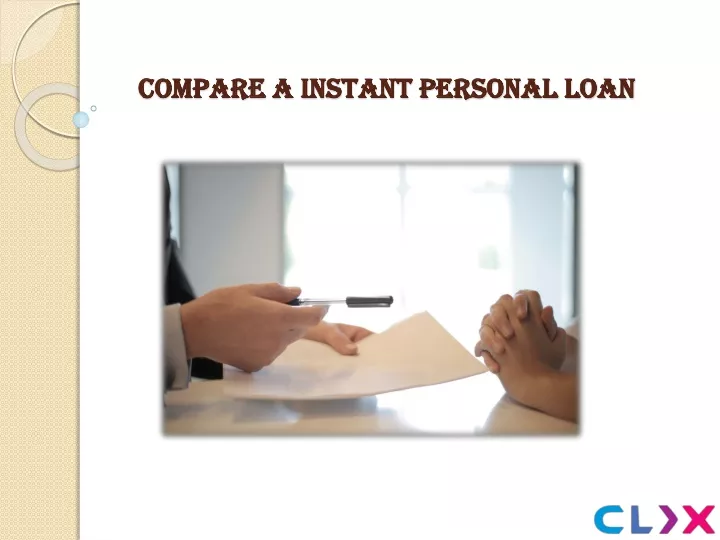 compare a instant personal loan