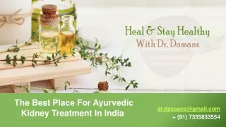 The Best Place For Ayurvedic Kidney Treatment In India
