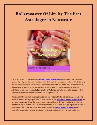Rollercoaster Of Life by The Best Astrologer in Newcastle