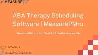 aba therapy scheduling software measurepm