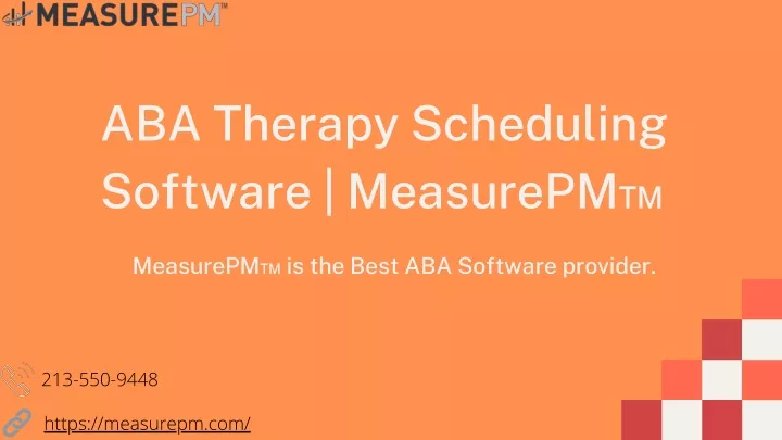 aba therapy scheduling software measurepm