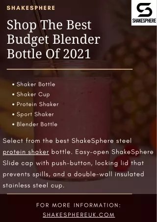 Best Shaker Bottles for Perfectly Blended Protein Shakes