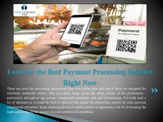 look for the best payment processing solution right now