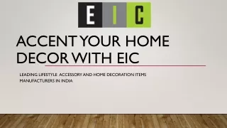 Home decoration items manufacturers in India