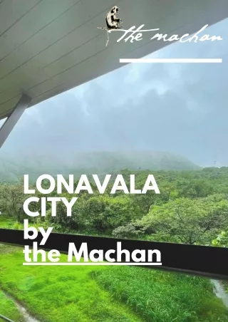 Lonavala city by The Machan