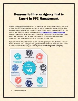 Reasons to Hire an Agency that is Expert in PPC Management.