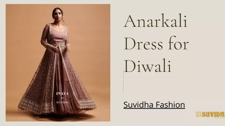 anarkali dress for diwali