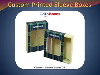 custom printed sleeve boxes