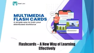 Flashcards - A new way of learning effectively