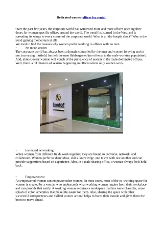 offices for rental