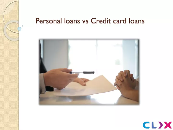 personal loans vs credit card loans