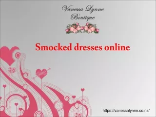 Smocked Dresses Online