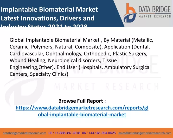 implantable biomaterial market latest innovations