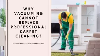 Why vacuuming cannot replace professional carpet cleaning?