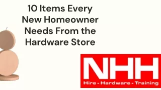 10 items every new homeowner needs from