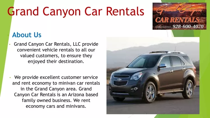 grand canyon car rentals