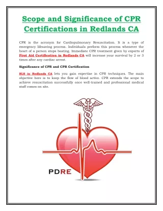 BLS Certification Redlands CA