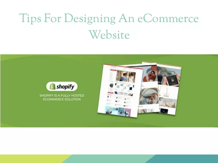 tips for designing an ecommerce website