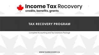 tax recovery program