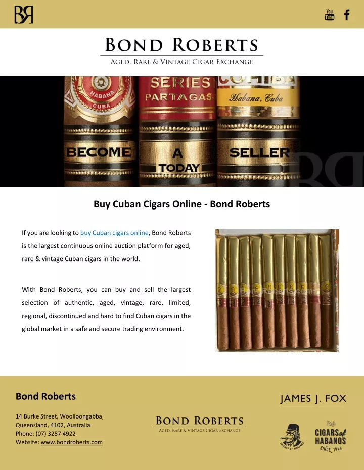 buy cuban cigars online bond roberts