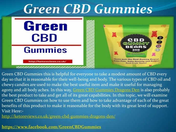 green cbd gummies