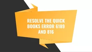 how to resolved quickbooks error 6189 and 816