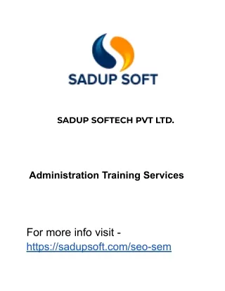 sadup softech pvt ltd