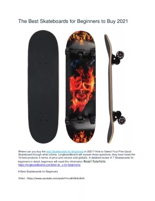 the best skateboards for beginners to buy 2021